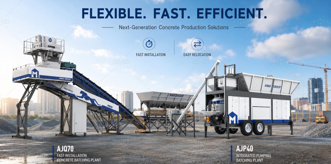 Novas soluções de produção de concreto da Aimix