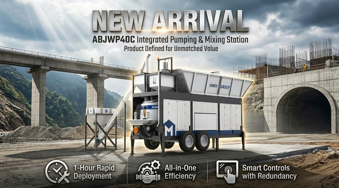 new product-concrete pumping and batching plant