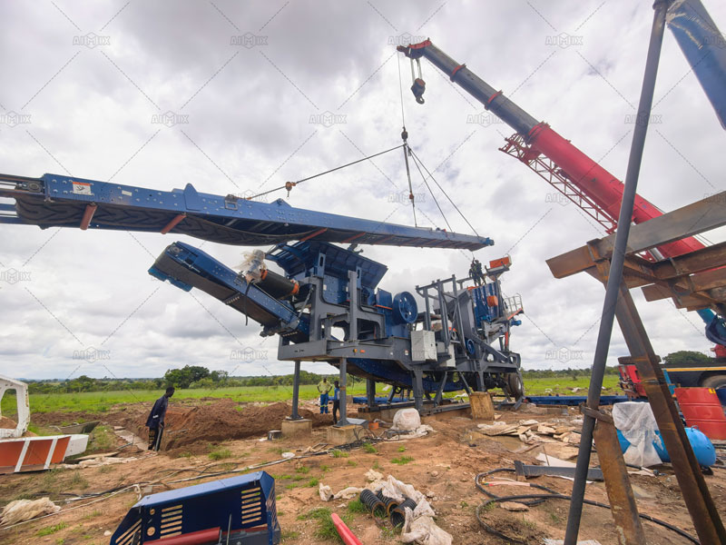 on-site installation of mobile crusher plant in Zimbabwe