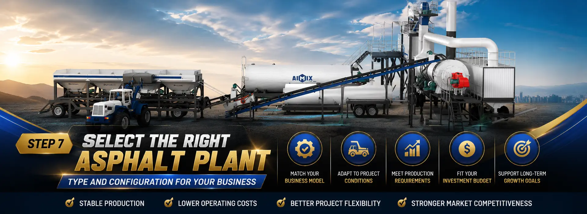 select the Right Asphalt Plant Type and Configuration for Your Business