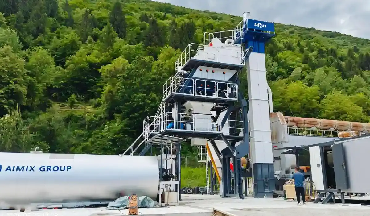 100TPH Mobile Batch Asphalt Plant for aggregate selling in Bosnia and Herzegovina
