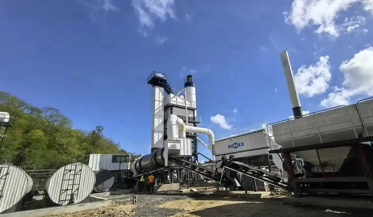 120tph staionary asphalt batch plant for road construction projects in Saint Lucia
