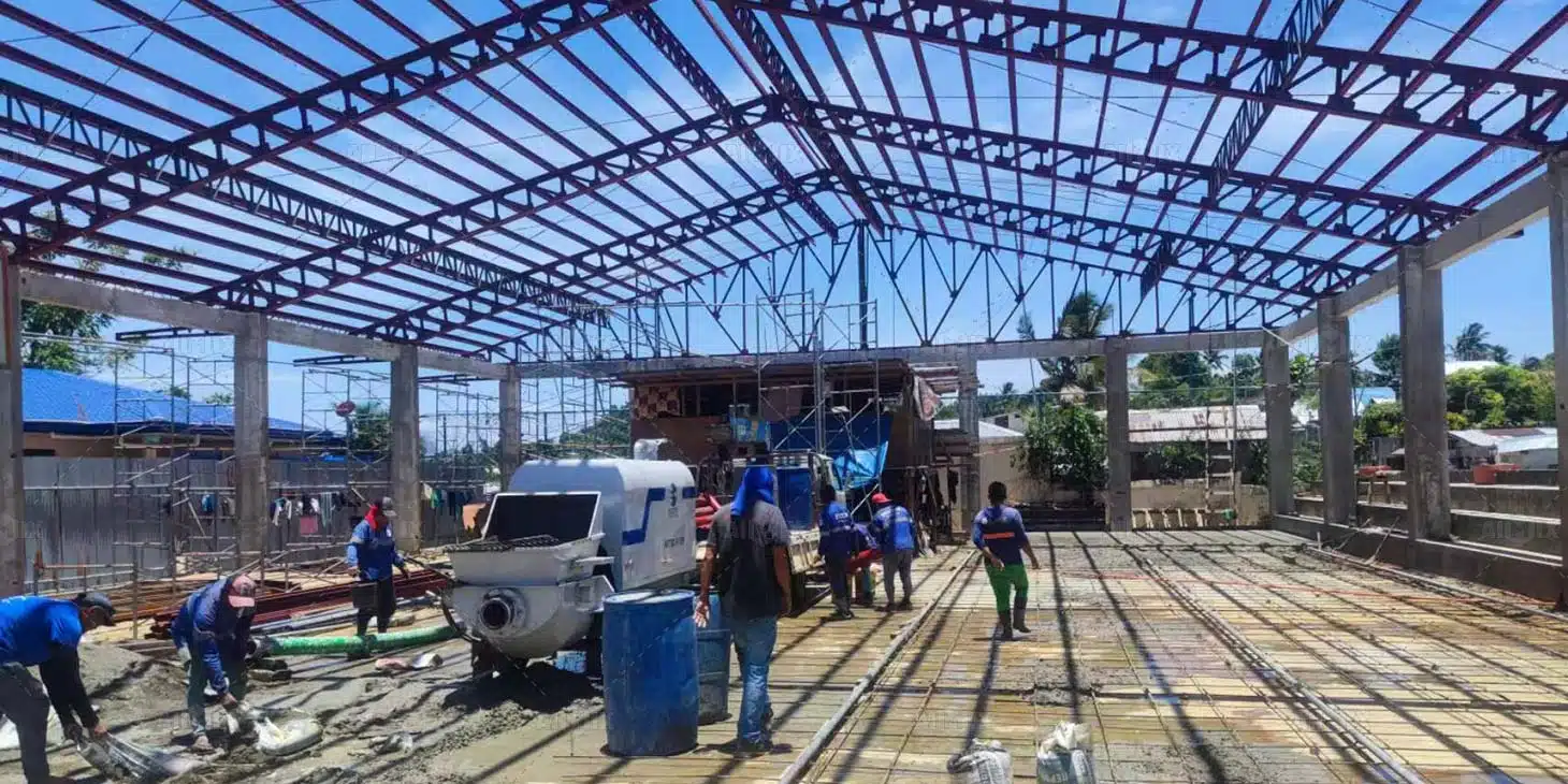 30m³ Trailer Concrete Pump for Seaside Resort Project
