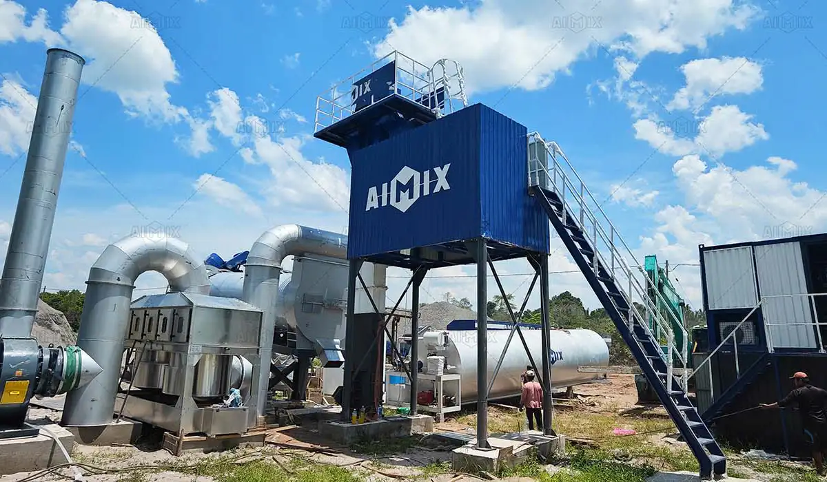 80TPH Stationary Drum Mix Plant in Malaysia