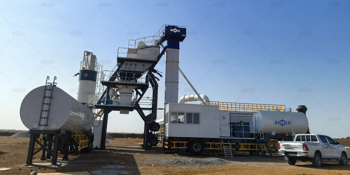 90TPH Hot Selling portable asphalt batch plant for road construction in Sudan