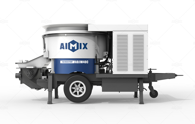 ABJW40C small pan mixer concrete mixer pump for sale