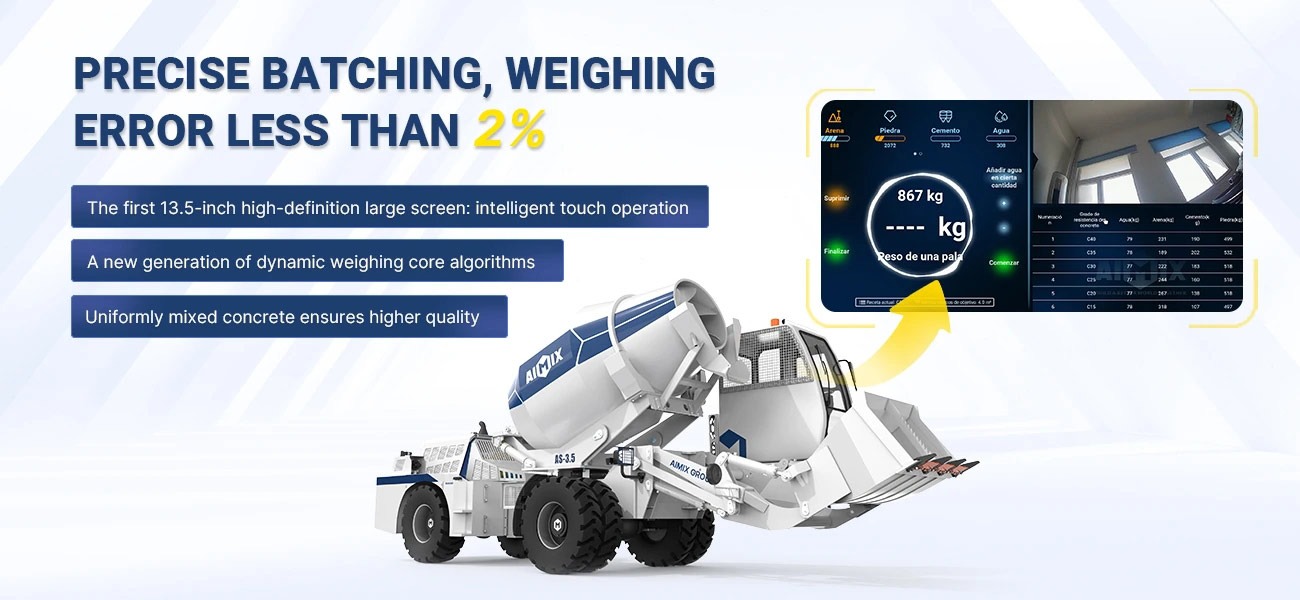 AIMIX AS-3.5 self loading concrete mixer for sale 