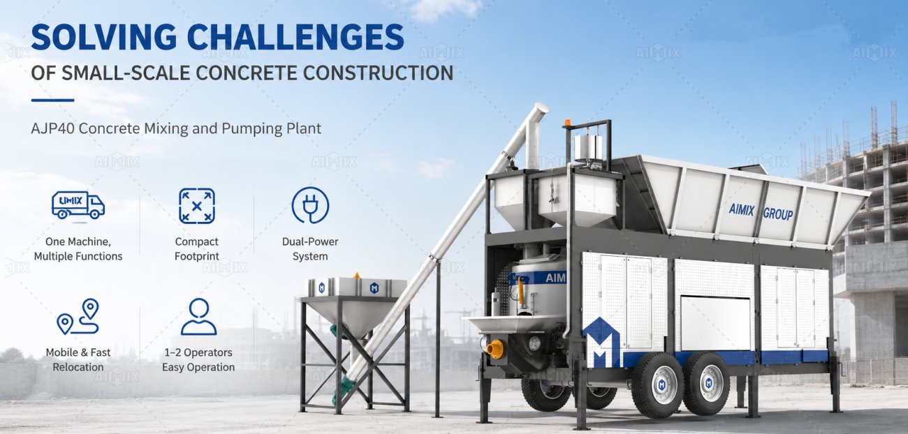 AJP40 plant solving challenges of small-scale concrete construction projects