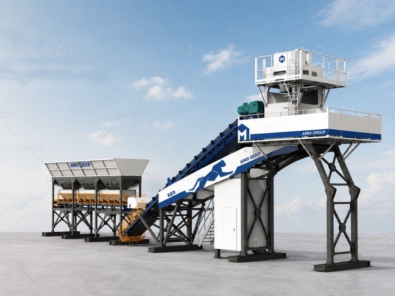 AJQ quick installation concrete batch plant at ideal price
