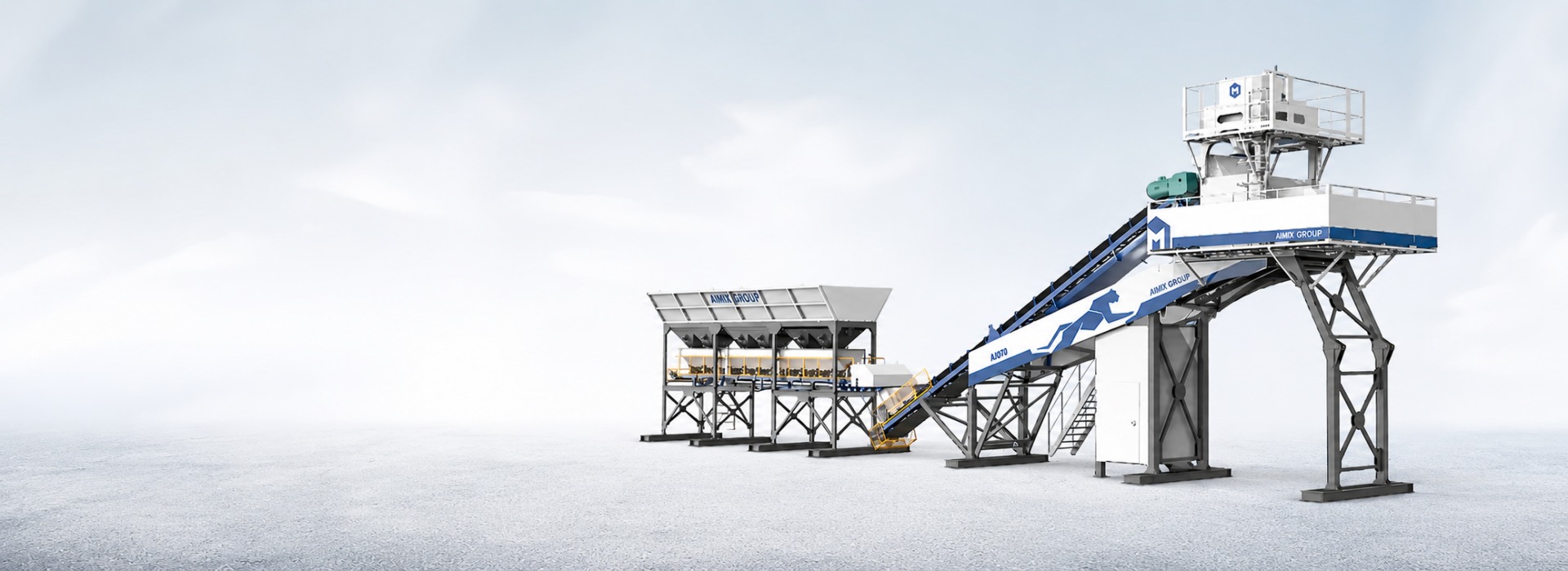 AJQ70 Fast installation concrete batch plant