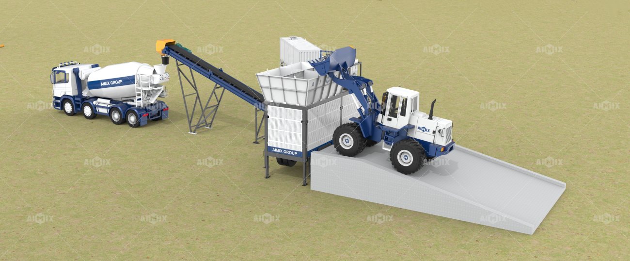 AJSY40 batching plant for small-scale construction projects
