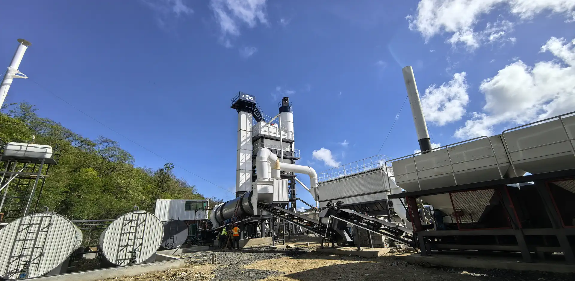 ALQ-120 stationary asphalt batch plant in Saint Lucia