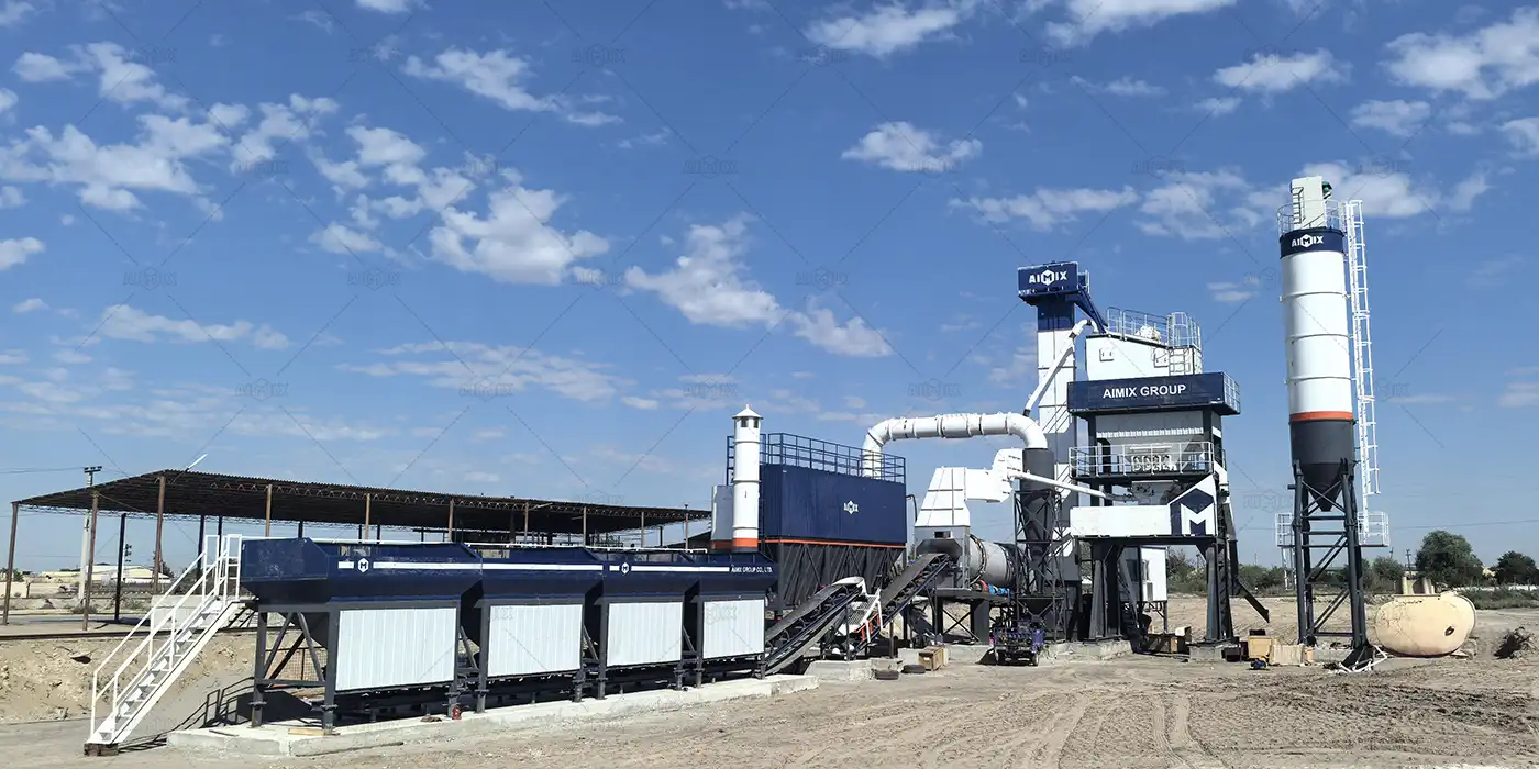 ALQ-80 80TPH Stationary asphalt batch plant for construction building in Turkmenistan
