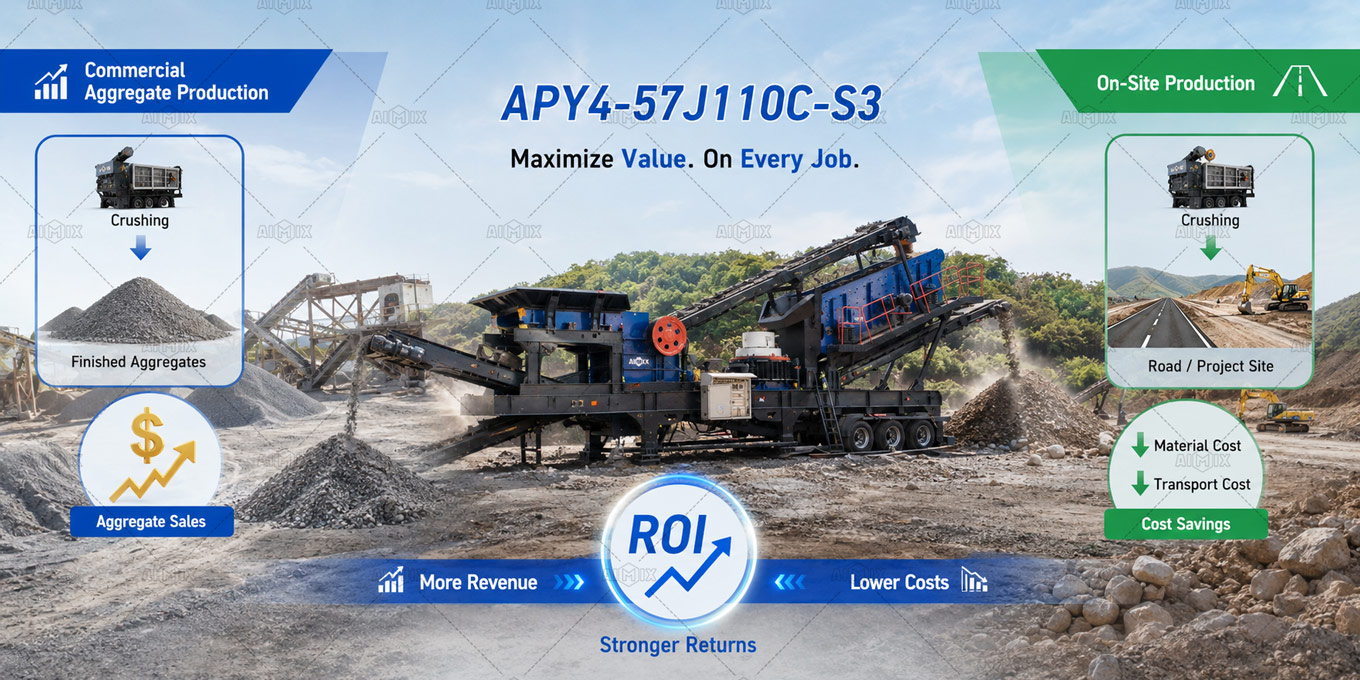 APY4-57J110C-S3 Mobile Crusher Plant ROI Analystics