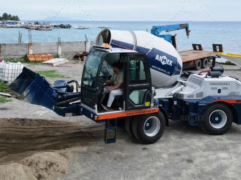 AS-3.5 Self loading mixer stirring while walking in Philippines