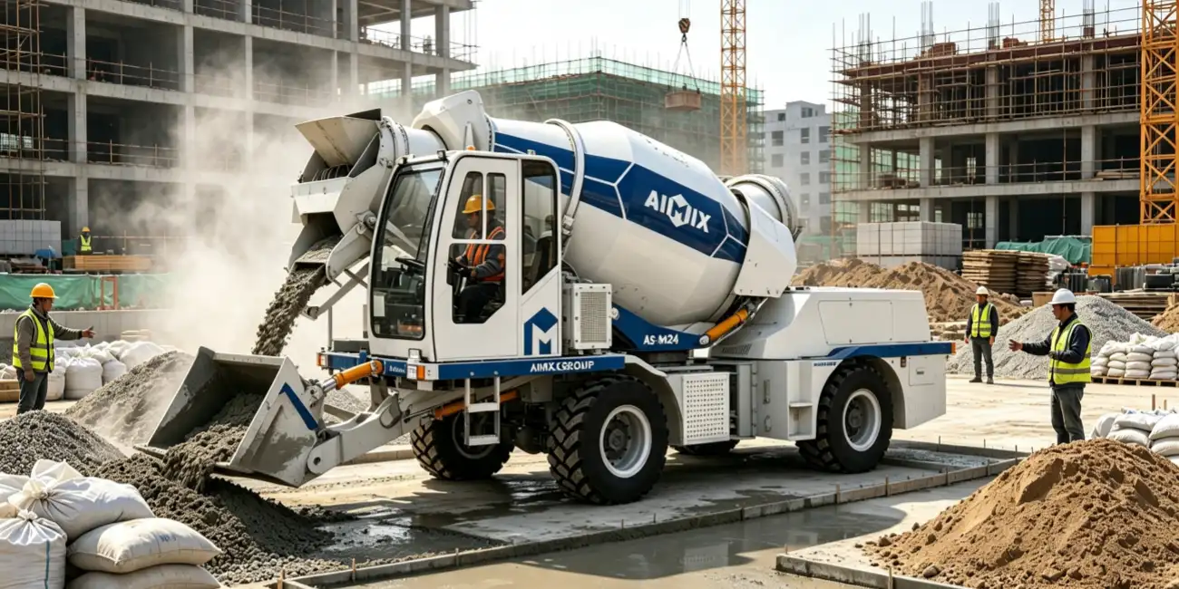 AS-MK24 self loading mixer for concrete production onsite