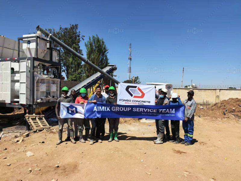 Aimix engineer supporting AJSY40 installation, commissioning and operation at site