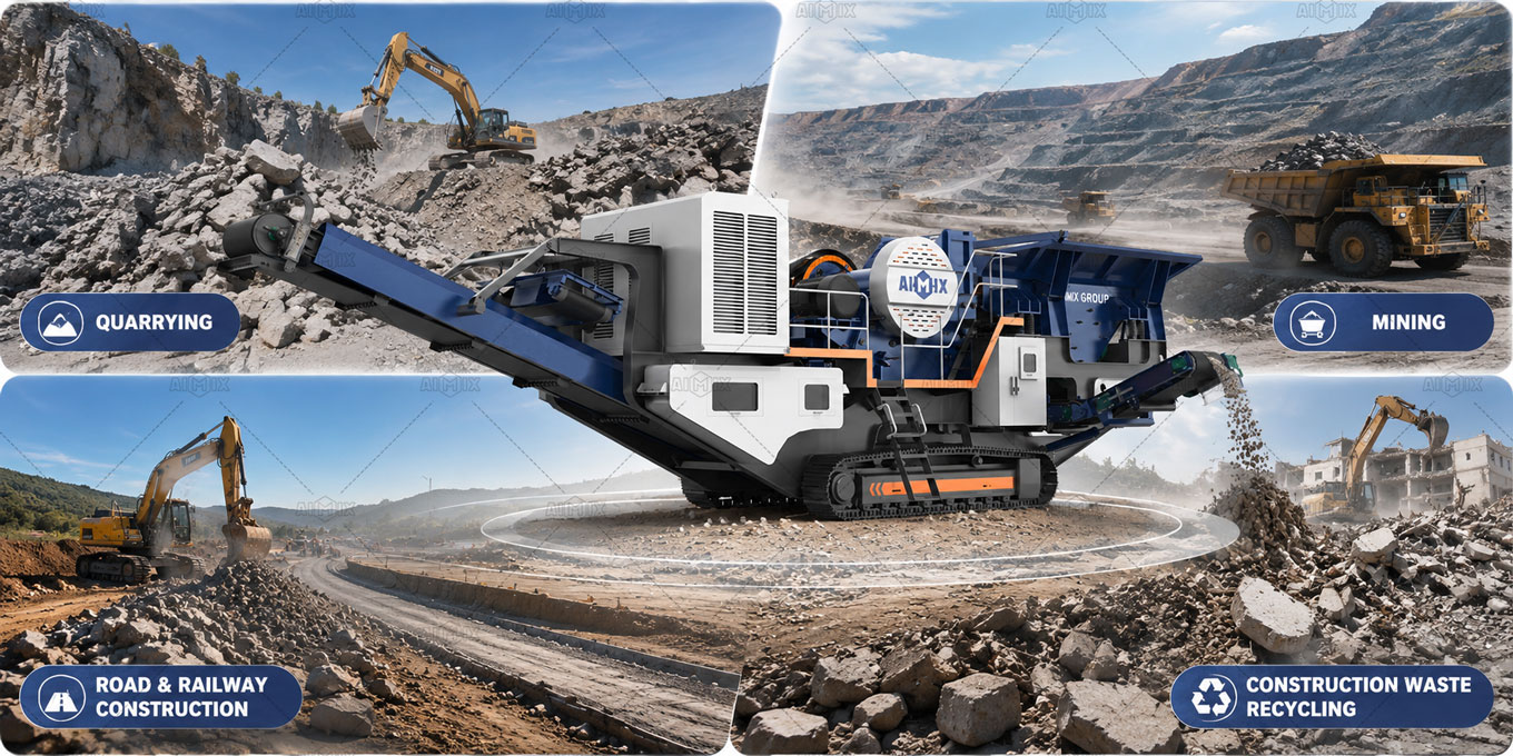 Applications of APYL2-116J Tracked Jaw Crusher Machine
