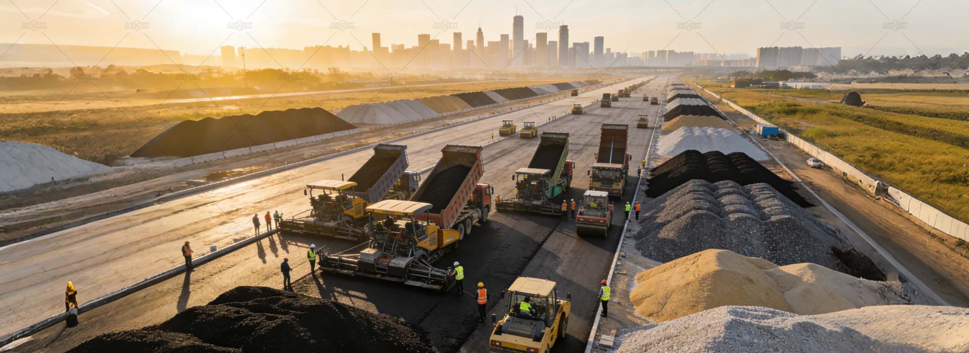 Asphalt Road Construction Process in Road and Bridge Projects