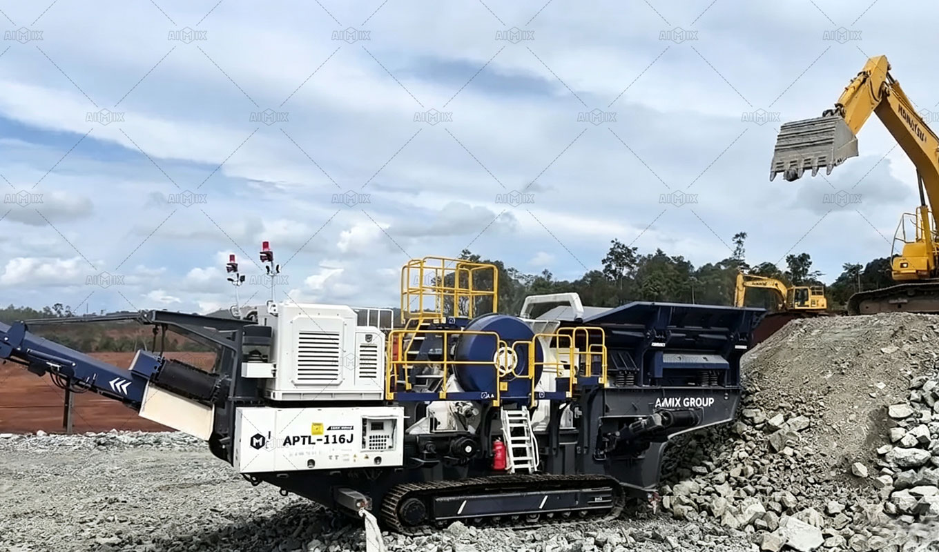 Crawler Jaw Crusher for Limestone Road Base Materials in indonesia