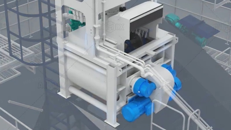 JS1500 twin shaft mixer