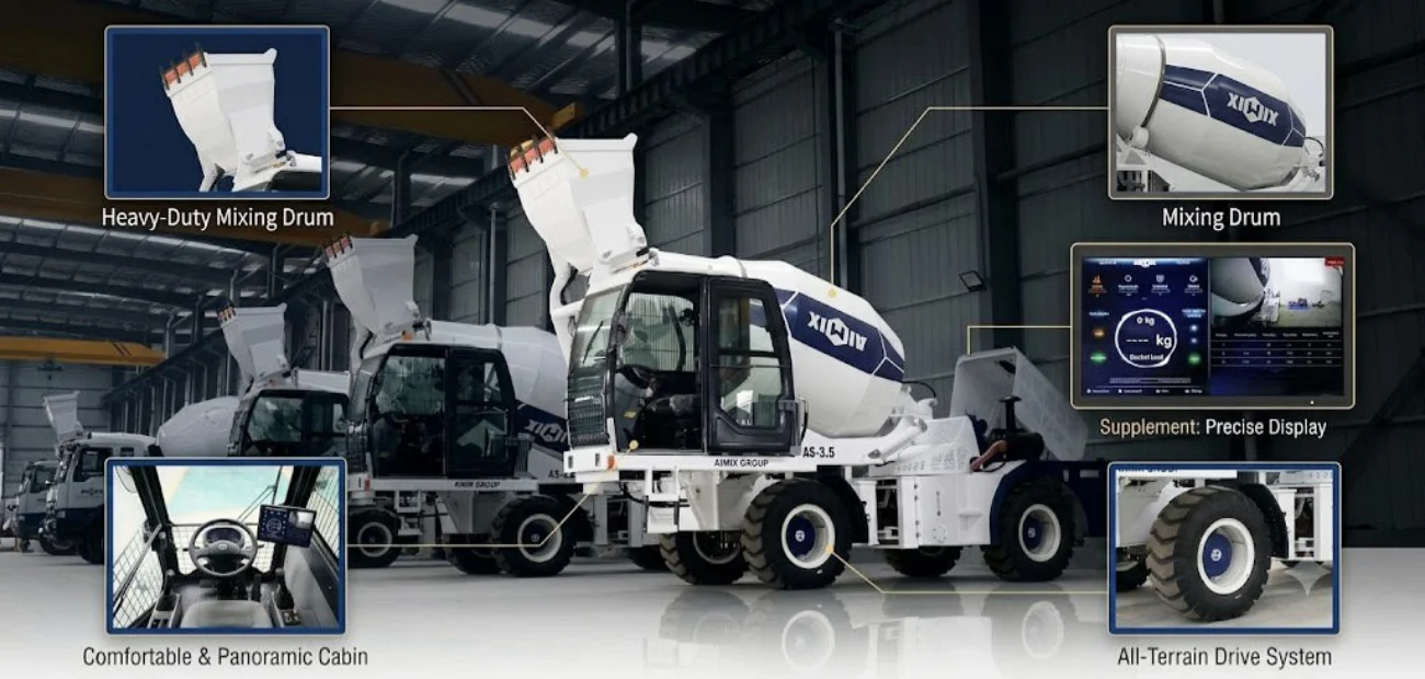 Key Systems Behind The Working Principle Of Self Loading Mixer