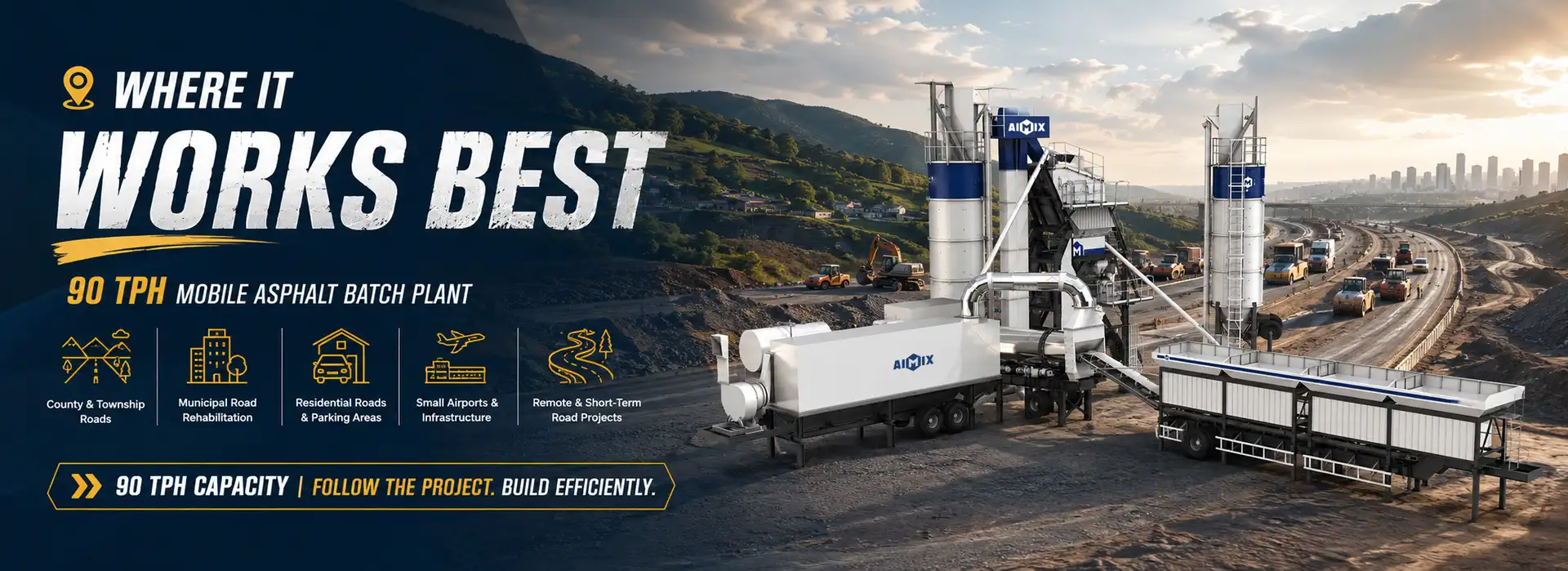 Where Does the ALYQ-90 Mobile Asphalt Batch Plant Fit Best