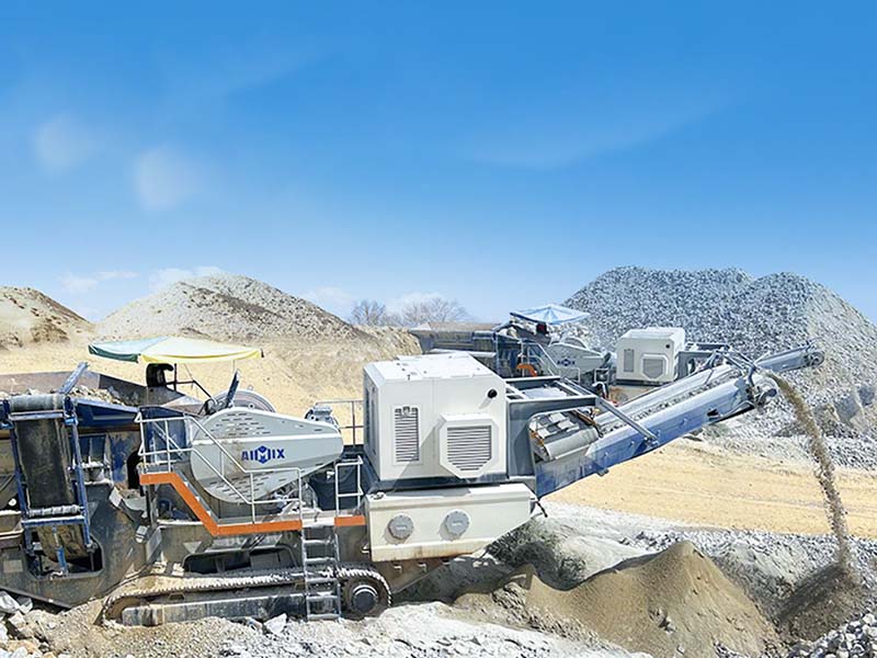aggregate production and material crushing for road and bridge projects