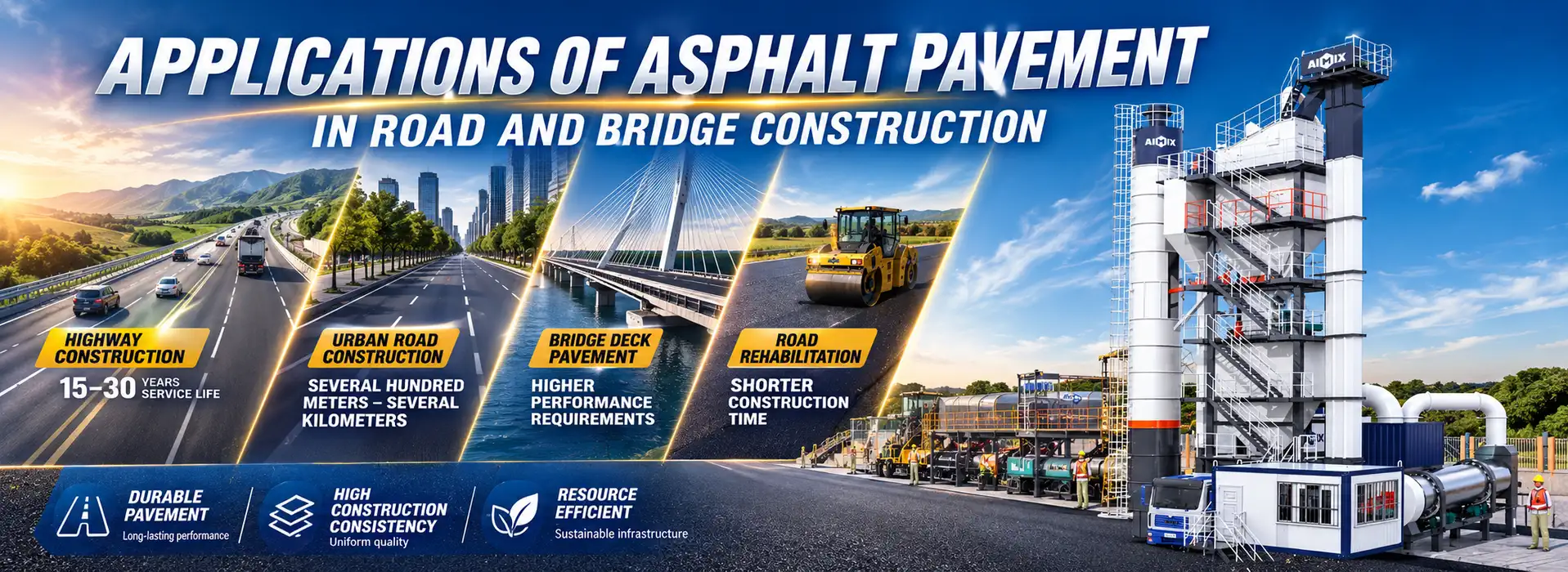 application in road and bridge construction
