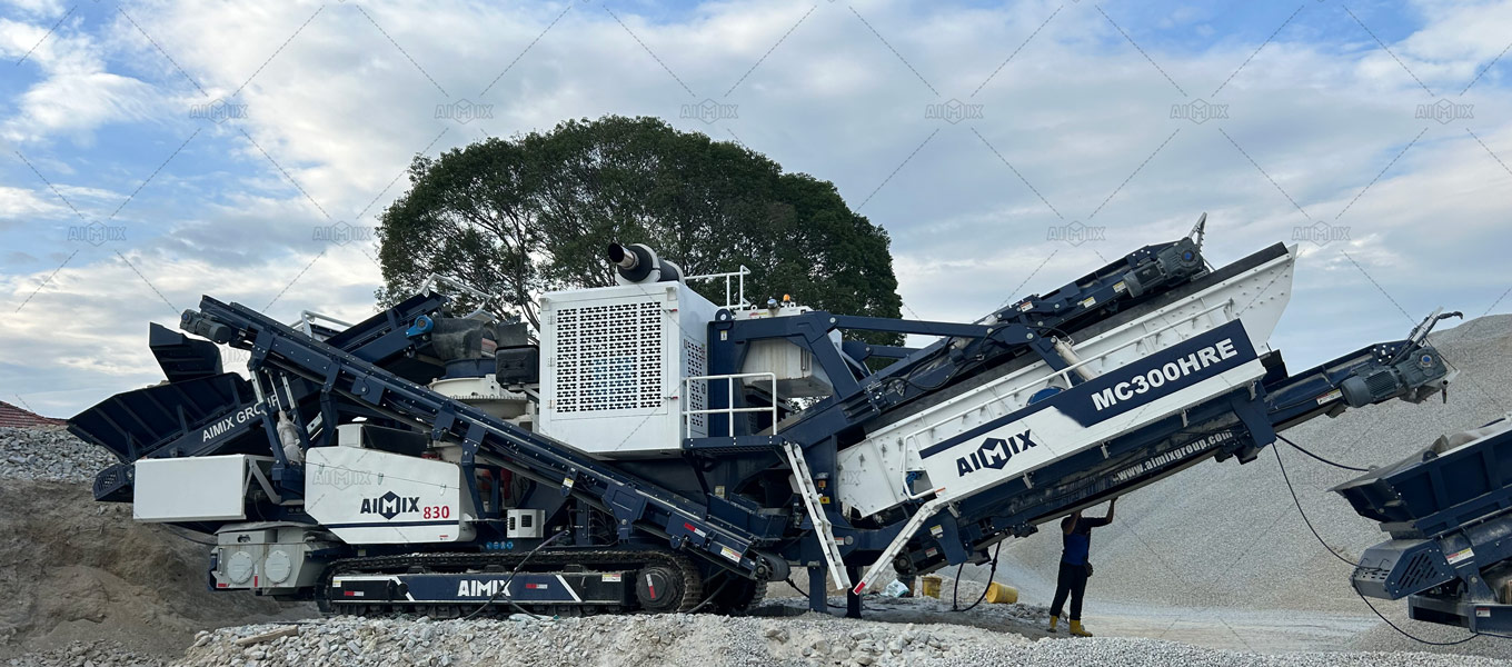 mobile crusher plants operation on-site - AIMIX Group
