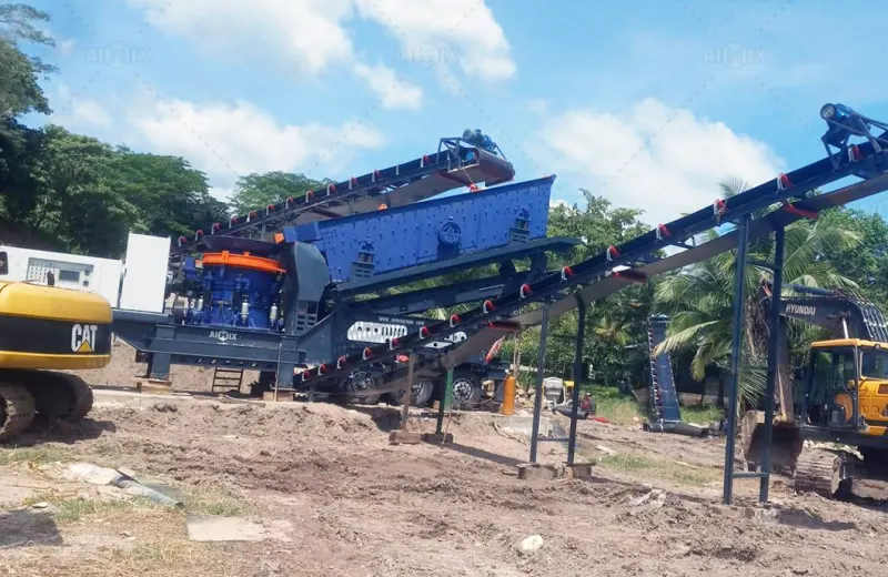 Concasseur à cône mobile 2 en 1 à vendre au Honduras