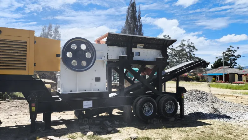 30-50tph mobile jaw crusher for small project in Medan of Indonesia