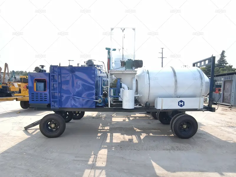 6tph mini portable asphalt mixer machine in Indonesia