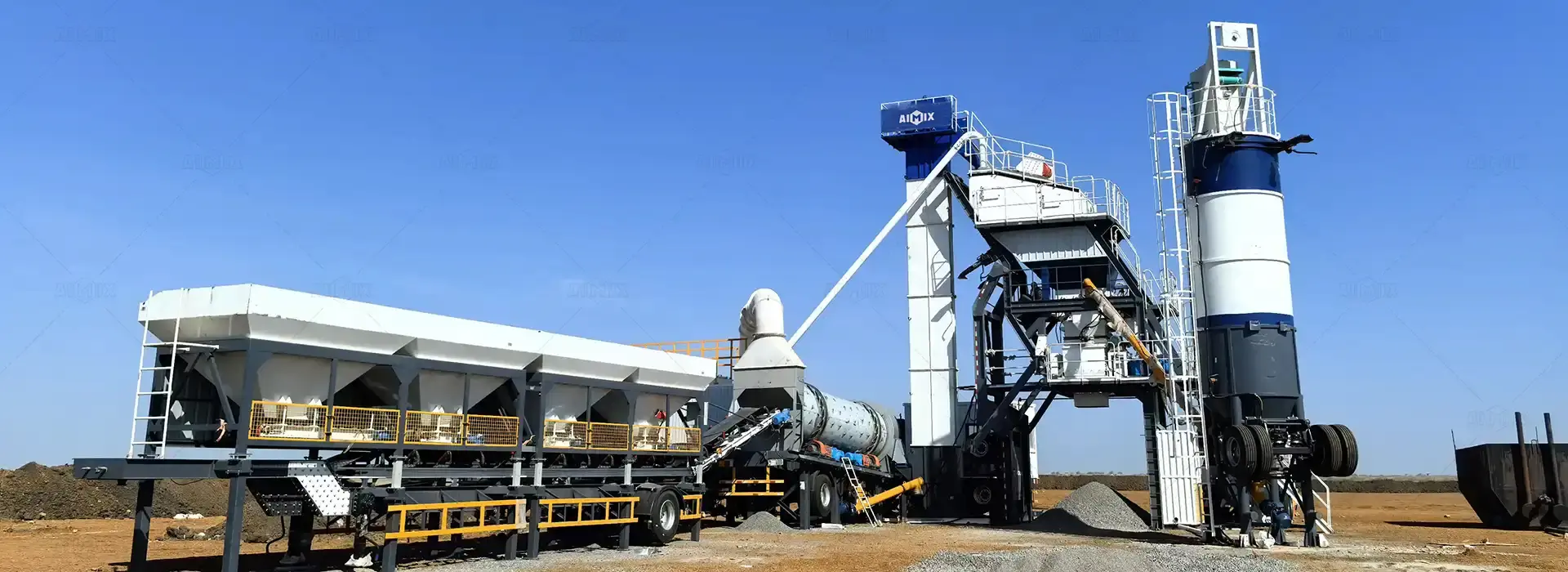 ALYQ-100 portable asphalt batch plant cost for Sudan road construction