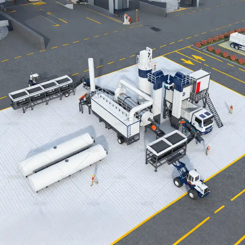 ALYT portable asphalt drum mix plant for road construction