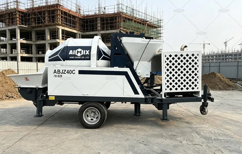 Drum Mixer Type Concrete Pump Mobile