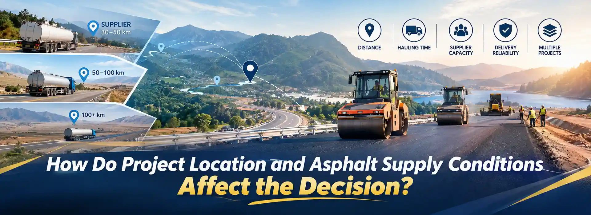 How Do Project Location and Asphalt Supply Conditions Affect the Decision