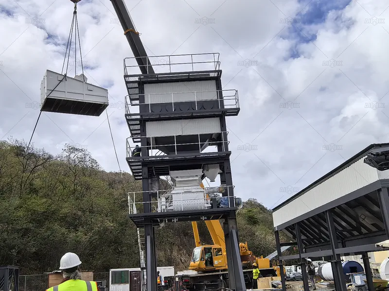 Install the Main Asphalt Plant Structure of Vibration Screen