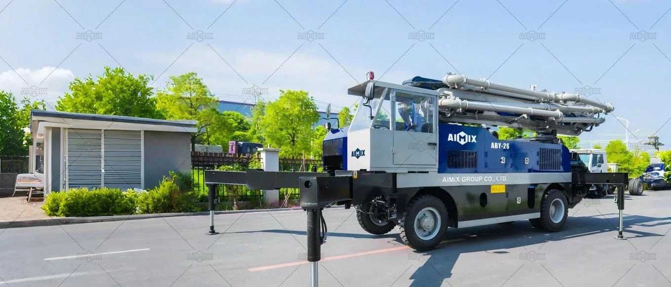 Mobile Concrete Pump Machine in AIMIX Group Factory