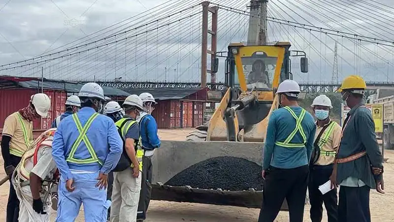 asphalt aggregates quality check with the company in Myanmar