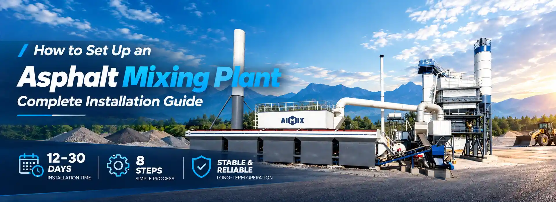 asphalt mixing plant installation notes