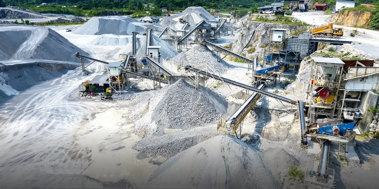 stationary crusher plant for long-term and established quarries