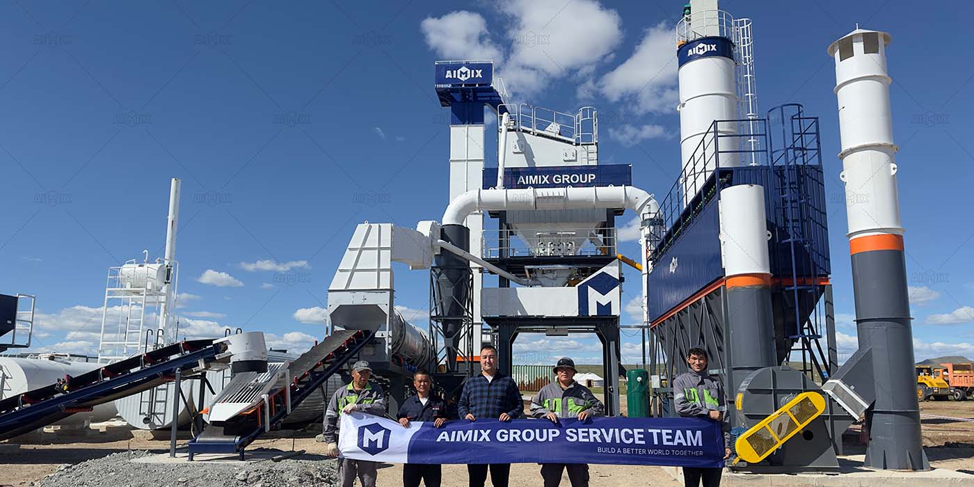 AIMIX Brinda soporte para la instalación y puesta en marcha de plantas de asfalto.