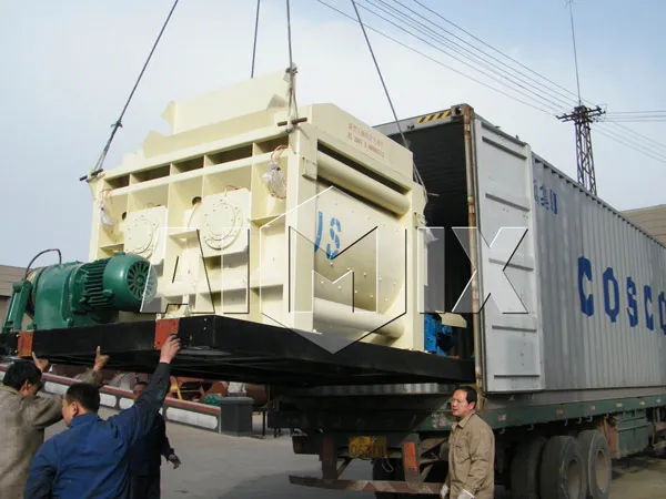 JS concrete mixer delivery