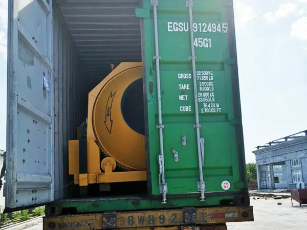 shipment of concrete mixer