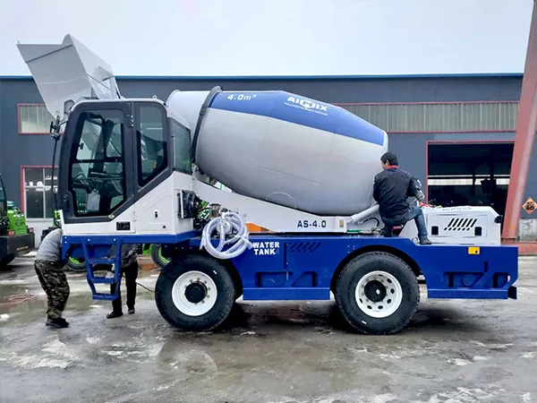 camion de béton à chargement automatique
