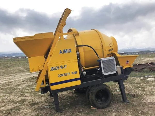 ABJZ30D electric concrete mixer and pump