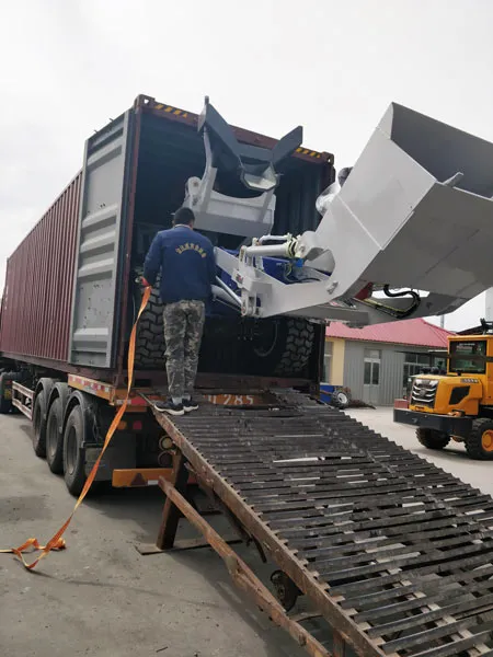 delivery of self loading mixer