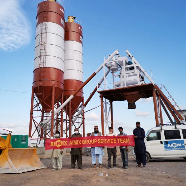 installation of stationary concrete plant Pakistan