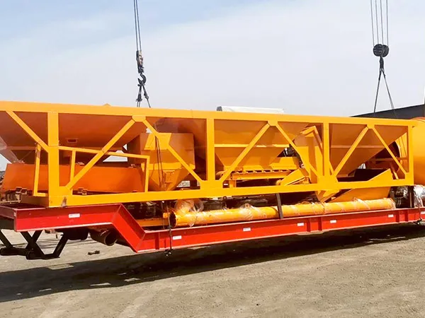 portable concrete batch plant was ready to Indonesia